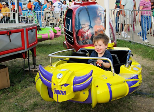 Elliot enjoyed the rides