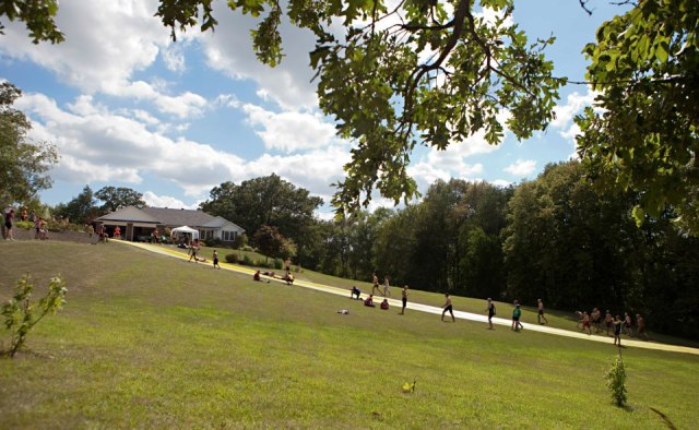 Slip 'n' Slides were popular on the hot days of RAGBRAI XL
