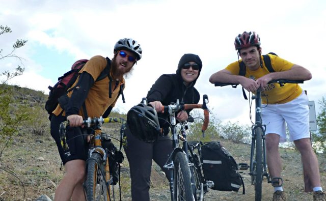 It was a little chilly for our South Mountain bike ride.