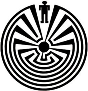 The Tohono O'odham symbol for I'itoi in his labyrinth under Baboquivari