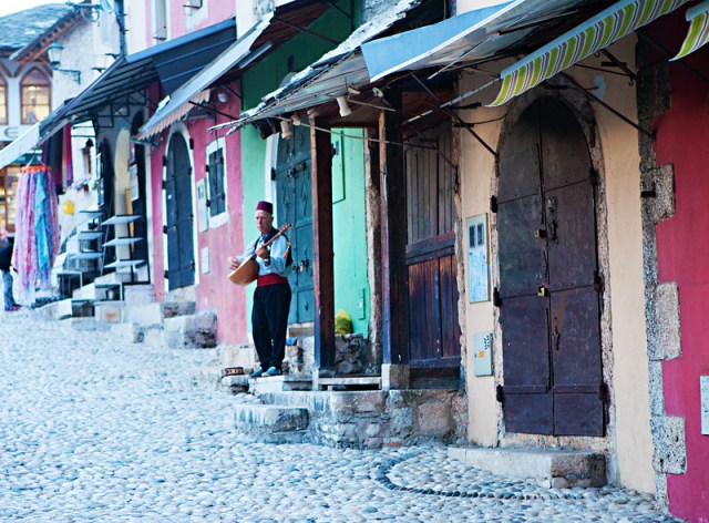 The streets of Mostar