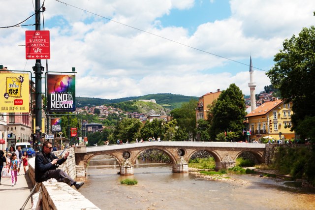 Franz Ferdinand was assassinated on this bridge in 1914, starting WWI.